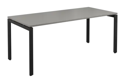 SEK-U - 18 stůl kancelářský, kovová podnož černá, deska 25 mm, široký 1800 mm, šedá